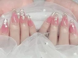 Jrネイリスト(オフなし)ロングスカルプ 【時短施術】日本初Quick Sukarupu 特別価格定額コース¥3480