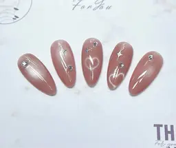自爪ネイル💅,マグネットorミラーオロラ🌸