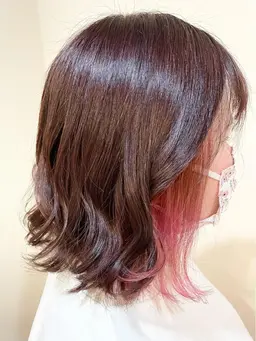 髪質改善イルミナカラー➕大人気イヤリングカラー(ブリーチ込) 🌙*ﾟ♥️