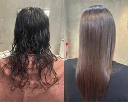 朝のセットが楽に!髪の毛もつやつやに!ストレートパーマ💫