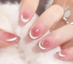 💕人気なワンホンチークマグネットネイル（ハンド）