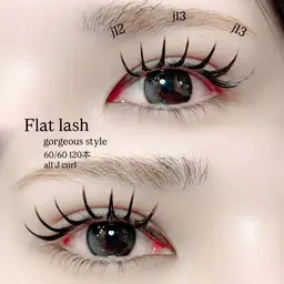 ☁️上下マツエク☁️上60/60 120本flat lash ・下10/10 🎀モデル募集🎀 現金のみ