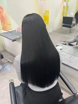 ケア縮毛矯正+カット