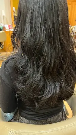 韓国風パーマ・コテ巻き風/カット　デジタルパーマ　トリートメント