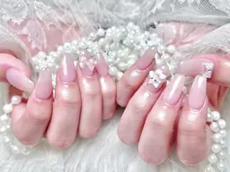 [ハンド]💗ワンカラーofラメグラー大きいパーツ2個無料💗