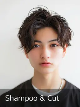シャンプー&メンズカット ¥2,480（60分）