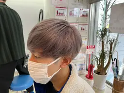 【ご来店1​〜​3回目の方限定】メンズカット＋ブリーチ込みダブルカラー🥀#メンズ#メンズカット#ブリーチ#ハイトーンカラー