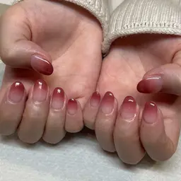【練習モデル価格】 🍒グラデーションネイル（オフ込み）ベースカラー：クリア
