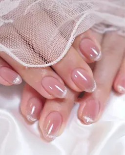 🔆ワンホンネイルマグネット🧲フレンチ7980【初回ジェルオフ無料厚み出し込み】