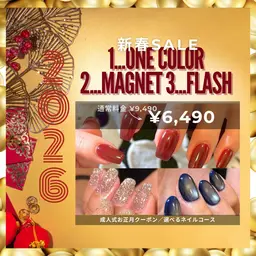 【新春SALE】ワンカラー/マグネット/フラッシュ ¥9490→¥6490※初回オフ無料⦅オフなし⦆
