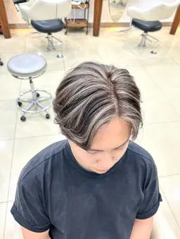 【メンズカット＆コントラストハイライト】❤️‍🔥シャンプー、トリートメント込み❤️‍🔥