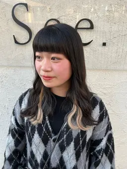 高級質感シールエクステ🙆‍♂️インナーカラー風🥰10本