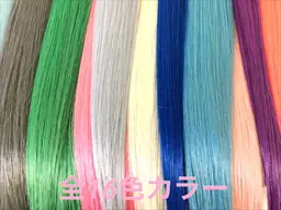 【インナーで鬼滅風OK☆メッシュも可愛い☆】原色シールエクステ♪10本