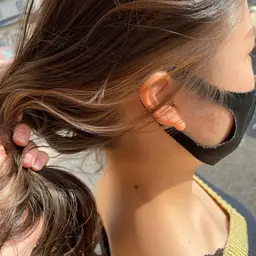 🍓イヤリングカラー🍓(ブリーチ込み)