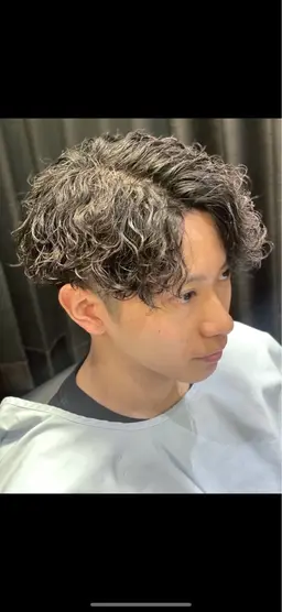 🌀カット+波巻きパーマ