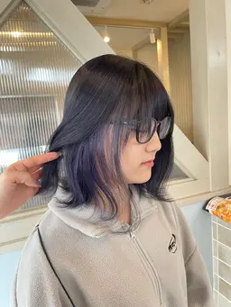 カット＋イヤリングカラー＋髪質改善TR