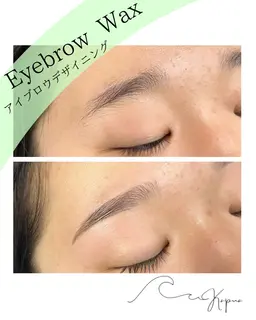 🔸アイブロウデザイニング🔸眉wax+タンニングブロウメイク