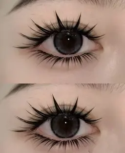 ★大人気持ち込みデザイン ワンホン感ボリュームラッシュ上下セット*上140東濃密+下つけ放題(アイパック付き)