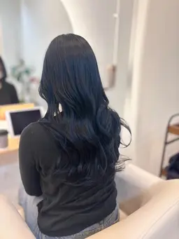 黒染めじゃない暗めカラー🐈‍⬛🖤🩶💙