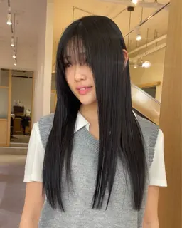 【柔らかい縮毛矯正】カット＋縮毛矯正【トリートメント無料】　ストレートパーマ　髪質改善ストレート　髪質改善カラー