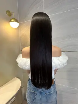 【当日限定】カット、カラー、コスメ艶髪ストレート、Tokio5step トリートメント。