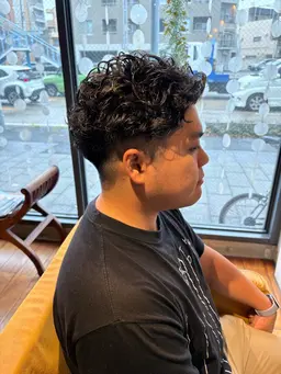 メンズパーマ(スパイラル、波巻き、ツイストスパイラルパーマ)