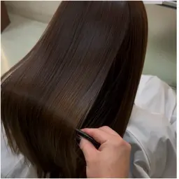 カット+縮毛矯正+カラー