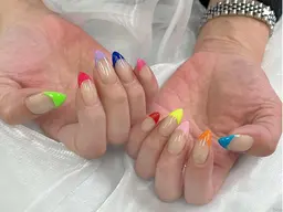 【Jrネイリスト】（オフなし）☘️ フレンチネイル（クリアベース）