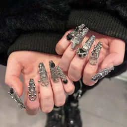 【ミニモ学割】チップ長さだしアート10本＋無料パーツ乗せ放題☆.*˚