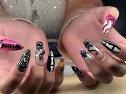 10本長さだし、フルアート(10本バラバラデザイン)