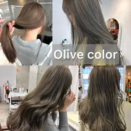 【人気no.1透明感オリーブカラー】シングルカラー¥8000ダブルカラー¥14400