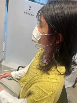 カット+イヤリングカラー