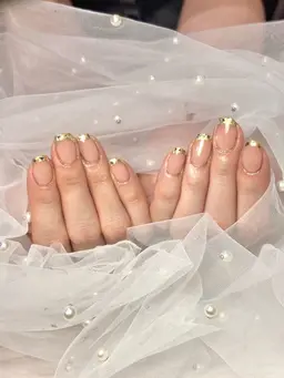 4月限定【Hand】ベース込み★ガラスフレンチ★ご新規様オフ無料￥9300→4400