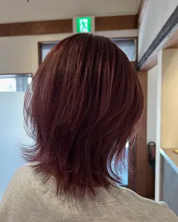 ブリーチなし暖色ワンカラー‪！🍎￥9,900→￥7,500✨️