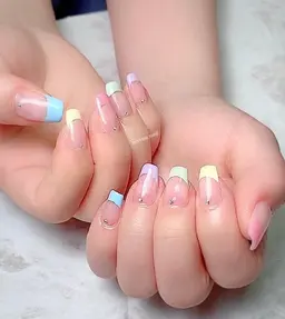 フレンチ , カラーグラデーション