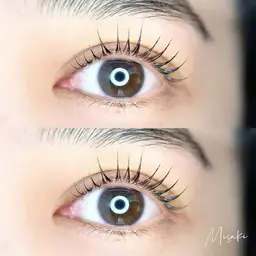 上下まつげパーマ《パリジェンヌorマツパ選択可》目元ぱっちり🩵¥7,000