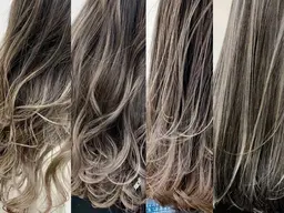 【外国人風】 ハイライトRケアブリーチ+選べるカラー+選べるTr