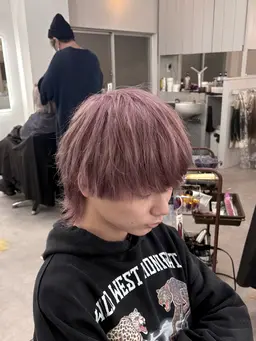 【men's限定】最高級ケアブリーチダブルカラー+カット(ブリーチ1回+全体カラー+カット)