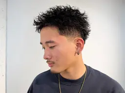 カット➕ピンパーマ スパイキーショート