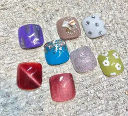 【フットワンカラー＋親指アート付き】◆ドライケアのクーポンになります