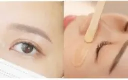 【✨期間限定特別価格✨】眉ワックス＋全顔フェイシャル（ワックス脱毛）＋眉メイク