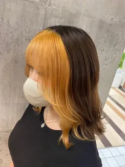 💖TVで話題の♪外国人風ダブルカラー 💖フルブリーチ+フルカラー+1stepトリートメント