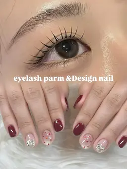 【同時施術✨】デザインネイル＆まつ毛パーマ♡　※オフ有の場合はご連絡お願いします