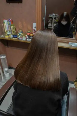 【35歳以下限定】レディースカット+髪質改善ストレート+TokioTr
