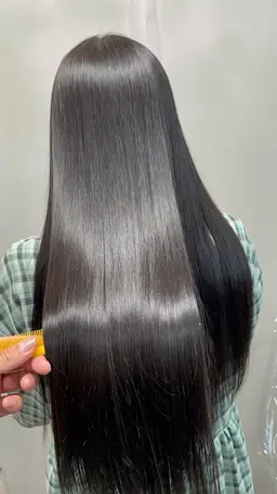 ALLEN特製髪質改善酸性ストレート+枝毛カット¥19500