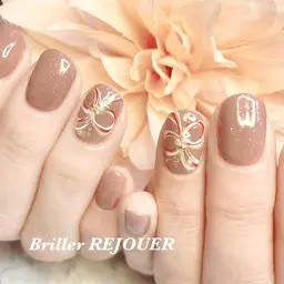 ジェルオフ込・シンプルデザイン　【ネイリストにおまかせ】