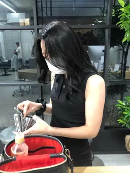 縮毛矯正+トリートメント