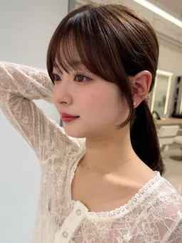 《🎀ミニモ学割》°ʚ 韓国風🎀ワンカラー＋前髪カット🫧