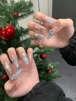 チップ長さだし10本マグネットワンカラー/マグネットフレンチ/マグネットグラデーション