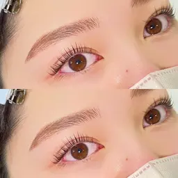 ❄️1日で印象変わる❄️【デザインまつげパーマ(上のみ)×パーソナル美眉スタイリング（間引き有）💫】